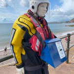 Human Living Mannequin Collects Donations For The Sidmouth Charity Lifeboat As Sid The Mannequin During August Bank Holiday Weekend mannequin-man performming as a Living Mannequin: Became Sid again for the Sidmouth lifeboat collecting donations over two days of the bank holiday weekend for Sidmouth Lifeboat on 26/08/2023