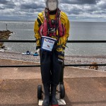 Human Living Mannequin Collects Donations For The Sidmouth Charity Lifeboat As Sid The Mannequin During August Bank Holiday Weekend mannequin-man performming as a Living Mannequin: Became Sid again for the Sidmouth lifeboat collecting donations over two days of the bank holiday weekend for Sidmouth Lifeboat on 26/08/2023