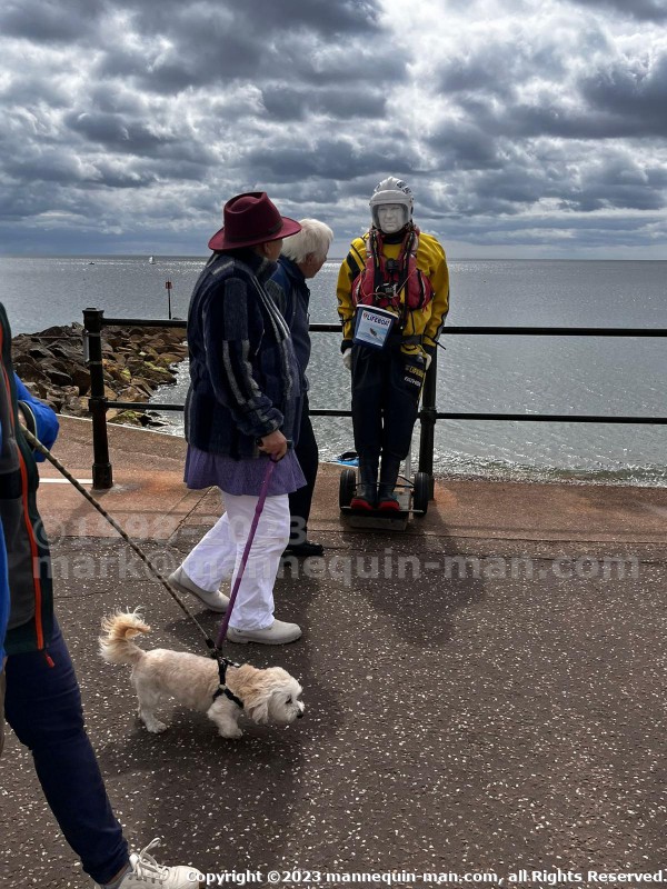 Became Sid again for the Sidmouth lifeboat collecting donations over two days of the bank holiday weekend - Human Living Mannequin Collects Donations For The Sidmouth Charity Lifeboat As Sid The Mannequin During August Bank Holiday Weekend Became Sid again for the Sidmouth lifeboat collecting donations over two days of the bank holiday weekend - Human Living Mannequin Collects Donations For The Sidmouth Charity Lifeboat As Sid The Mannequin During August Bank Holiday Weekend