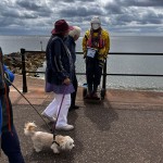 Human Living Mannequin Collects Donations For The Sidmouth Charity Lifeboat As Sid The Mannequin During August Bank Holiday Weekend mannequin-man performming as a Living Mannequin: Became Sid again for the Sidmouth lifeboat collecting donations over two days of the bank holiday weekend for Sidmouth Lifeboat on 26/08/2023