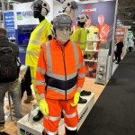 Living Mannequin Bunzl Greenham Stand Health And Safety Event Nec mannequin-man performming as a Living Mannequin: Amusing visitors as a white living mannequin at Safety & Health Expo for Bunzl Greenham on 30/04/2024