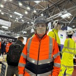 Living Mannequin Bunzl Greenham Stand Health And Safety Event Nec mannequin-man performming as a Living Mannequin: Amusing visitors as a white living mannequin at Safety & Health Expo for Bunzl Greenham on 30/04/2024