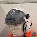 Living Mannequin Bunzl Greenham Stand Health And Safety Event Nec mannequin-man performming as a Living Mannequin: Amusing visitors as a white living mannequin at Safety & Health Expo for Bunzl Greenham on 30/04/2024