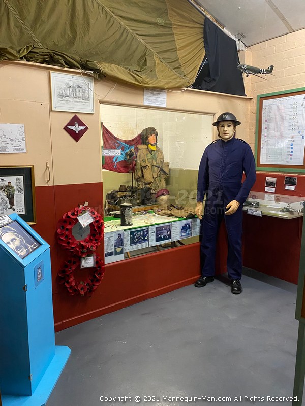 Mannequin man wearing WW2 Civil Defence overalls in various scenes at Thorpe Camp Visitor Centre - WW2 Civil Defence Mannequin at Thorpe Camp Visitor Centre Mannequin man wearing WW2 Civil Defence overalls in various scenes at Thorpe Camp Visitor Centre - WW2 Civil Defence Mannequin at Thorpe Camp Visitor Centre