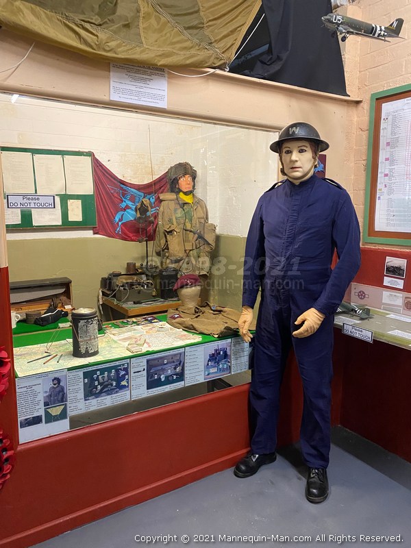 Mannequin man wearing WW2 Civil Defence overalls in various scenes at Thorpe Camp Visitor Centre - WW2 Civil Defence Mannequin at Thorpe Camp Visitor Centre Mannequin man wearing WW2 Civil Defence overalls in various scenes at Thorpe Camp Visitor Centre - WW2 Civil Defence Mannequin at Thorpe Camp Visitor Centre