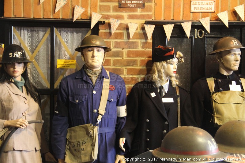 Mannequin man amusing the visitors to the Essex Fire Museum as the World War 2 ARP warden exhibit - WW2 ARP Warden Living Mannequin Fun at the Essex Fire Museum Mannequin man amusing the visitors to the Essex Fire Museum as the World War 2 ARP warden exhibit - WW2 ARP Warden Living Mannequin Fun at the Essex Fire Museum